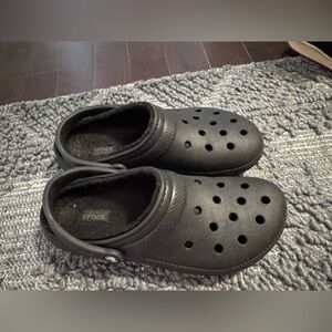 Crocs fleece Classic Black Clogs